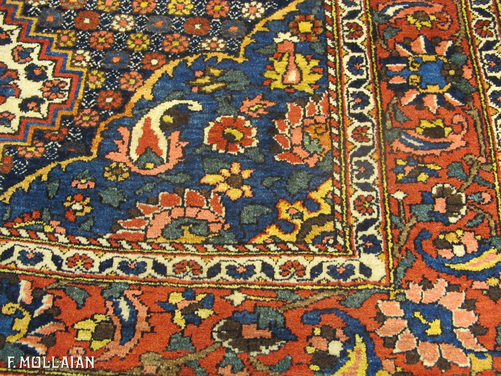 Antique Persian Bakhtiari Saman Rug n°:23905162